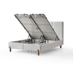 BOHEM SOMMIER 160x200CM AVEC RANGEMENT + 2 CHEVETS+MATELAS BOHEM – Image 9