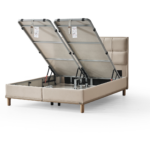 TESLA SOMMIER AVEC RANGEMENT+MATELAS+LINGE DE LIT – Image 2