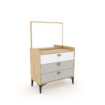 BELLA GRIS COMMODE+MIROIR