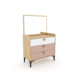 BELLA PINK COMMODE+MIROIR