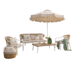 CASUAL SET  SALON JARDIN 2+1+1 AVEC TABLE BASSE