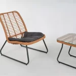 BRISTO 2 CHAISES + TABLE D'APPOINT – Image 4