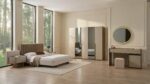 NOVA PACK LIT 160x200CM +2 CHEVETS+COMMODE + MIROIR – Image 5