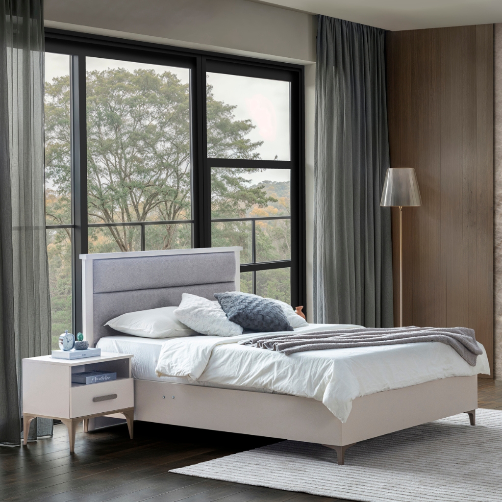 ADA PACK LIT 160X200 CM + 2 CHEVETS + COMMODE + MIROIR