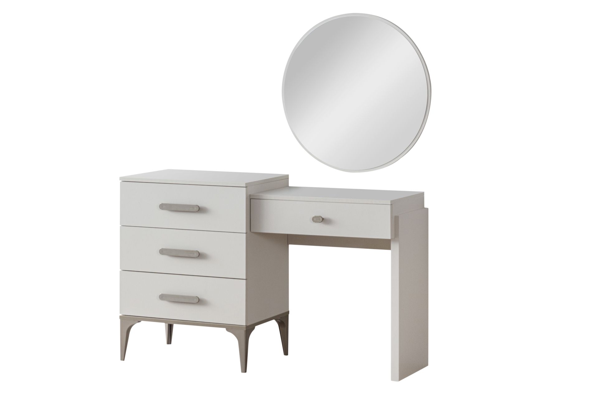 ADA PACK LIT 160X200 CM + 2 CHEVETS + COMMODE + MIROIR – Image 9