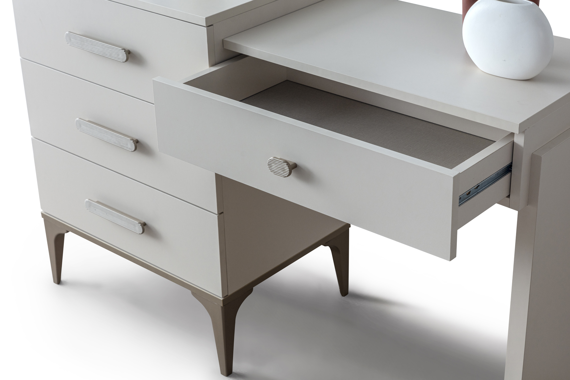 ADA PACK LIT 160X200 CM + 2 CHEVETS + COMMODE + MIROIR – Image 14