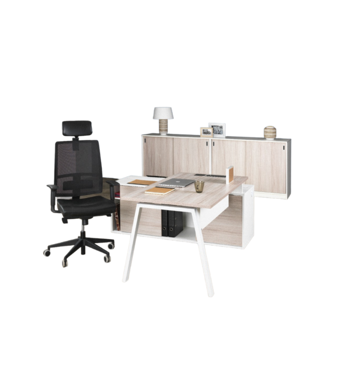 BUREAU GAMMA DIM 2M AVEC RETOUR
