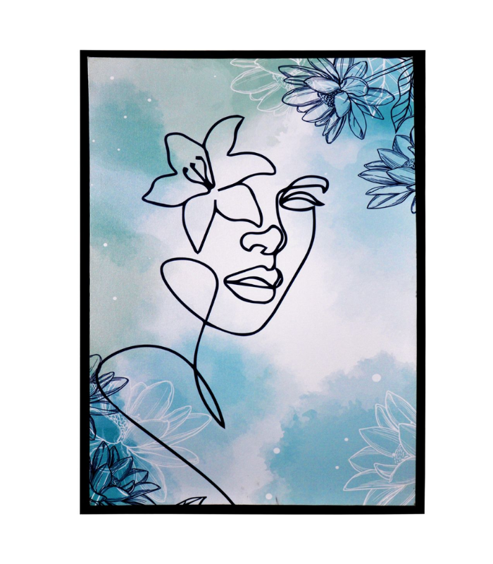 CHASSIS TOILE AV CADRE VISAGE 70X50 CM