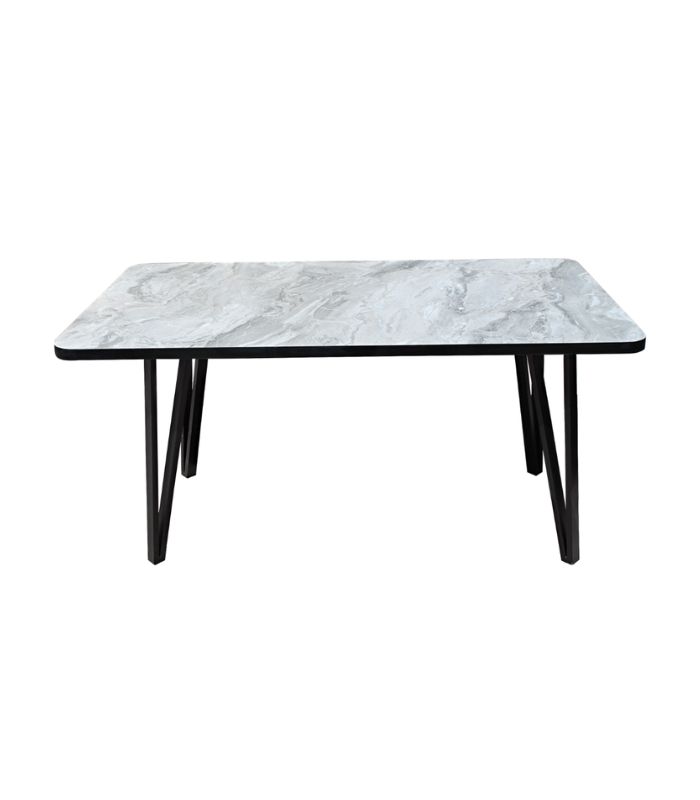 EVA TABLE À MANGER MARBRE BLANC
