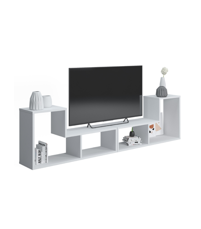 LEGON MEUBLE TV UNIT OPACK BLANC