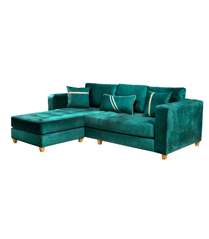 MERIDIENNES SALON D'ANGLE MODERNE VERT