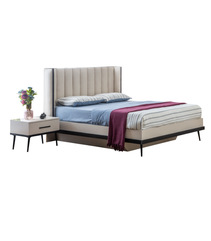 PACK LARIS LIT + 2 CHEVETS + COMMODE + MIROIR