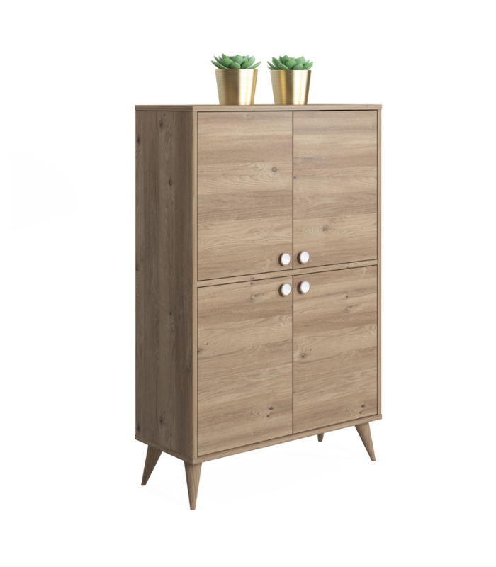 VEGA MEUBLE DE RANGEMENT AVEC 4 PORTES VARNA