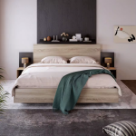 PACK MIZA LIT+SOMMIER +2 CHEVETS + COMMODE GRATUITE – Image 4